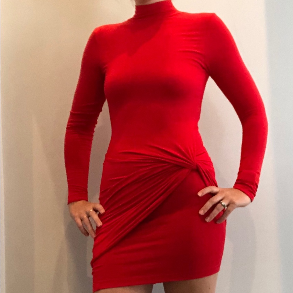 Women’s red dress